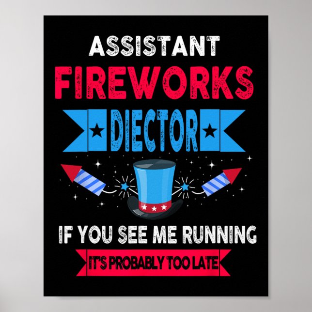 Affiche Istant Fireworks Directeur Je Vous Exécute 4 Juil (Devant)