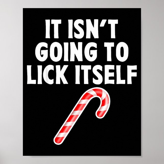 Affiche It Isnt Going To Itself Candy Cane Christmas Coupl (Devant)