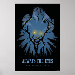 Affiche IT Toujours Les Yeux Arbres Paréidoliques Tops