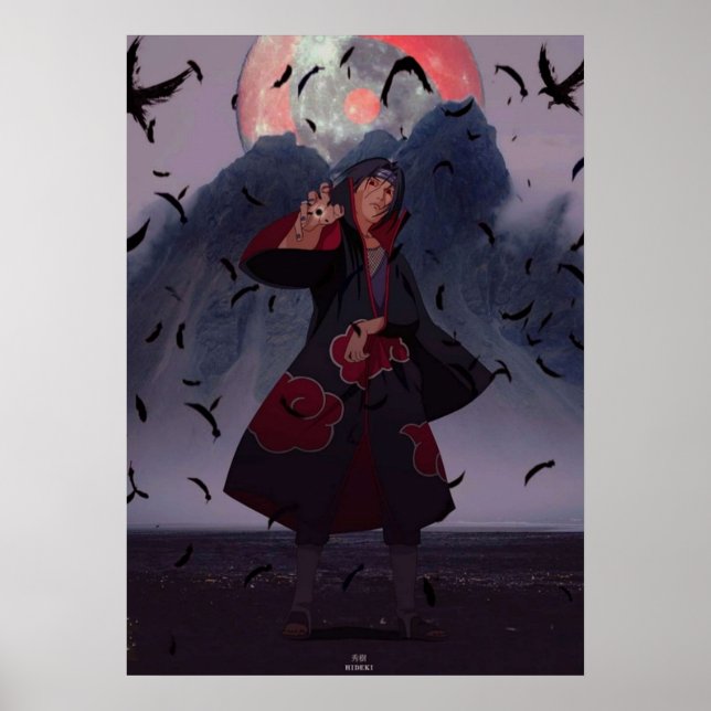 Affiche Itachi uchiha Akatsuki (Devant)