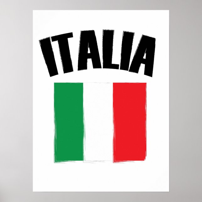 Affiche Italia Flag Italy (Devant)
