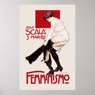 Affiche ITALIAN FEMINISM c. 1920