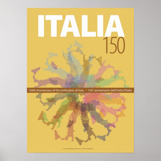 Affiche Italie 150e anniversaire de l'unification (Devant)