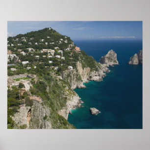 Affiche ITALIE, Campanie (Baie de Naples), CAPRI :