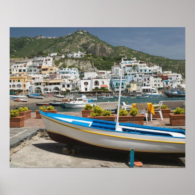 Affiche ITALIE, Campanie, (Baie de Naples), ISCHIA, (Devant)