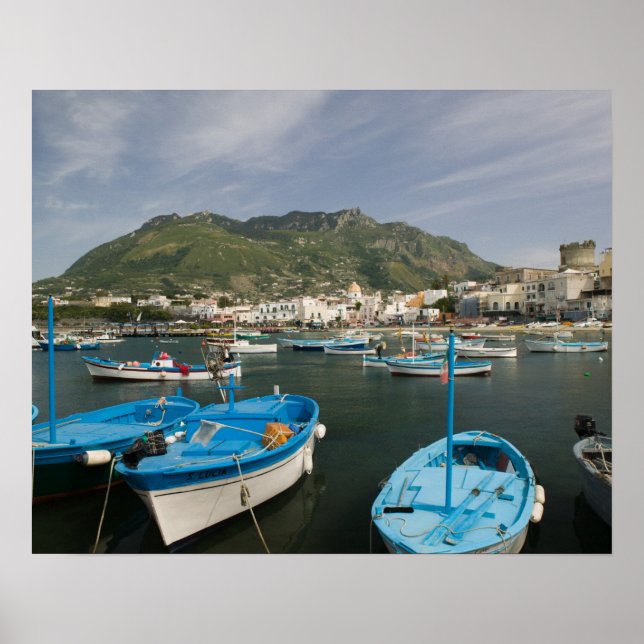 Affiche ITALIE, Campanie, (Baie de Naples), ISCHIA, FORIO  (Devant)