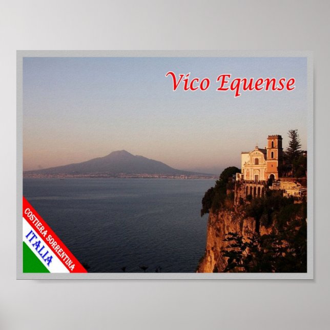 Affiche Italie - Campanie - Côte d'Amalfi - (Devant)