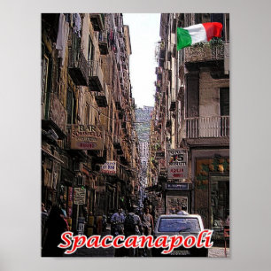 Affiche Italie - Campanie - Naples - SpaccaNaples -
