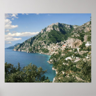 Affiche Italie, Campanie, Péninsule de Sorrente, Positano,