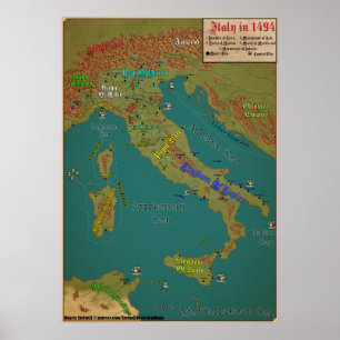 Affiche Italie en 1494