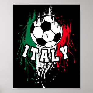 Affiche Italie Football Italien Footbyll Italie Futbol T S