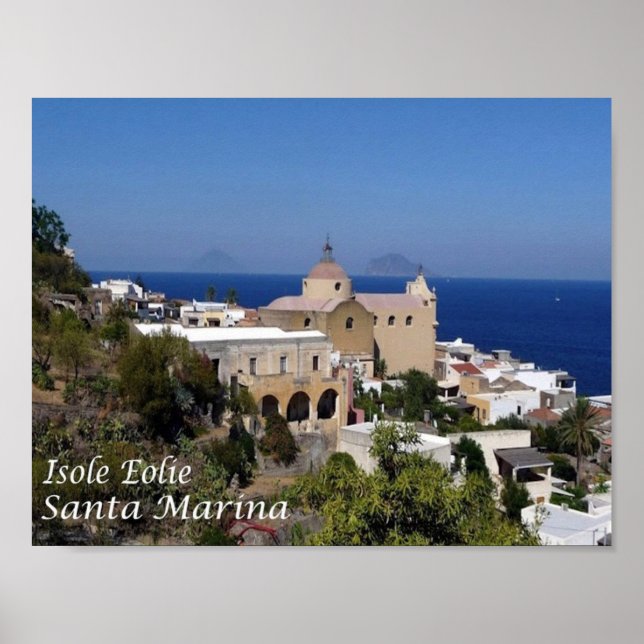 Affiche Italie - Îles Éoliennes - Île Salina - (Devant)
