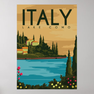 Affiche Italie Lac de Côme