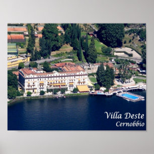 Affiche Italie - Lac de Côme - Cernobbio - Villa D'Este -