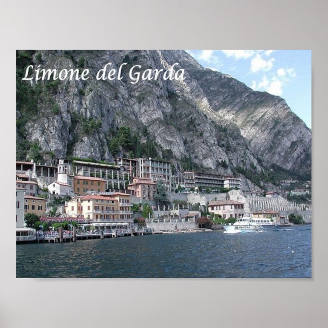 Affiche Italie - Lac de Garde - Limone del Garda - (Devant)