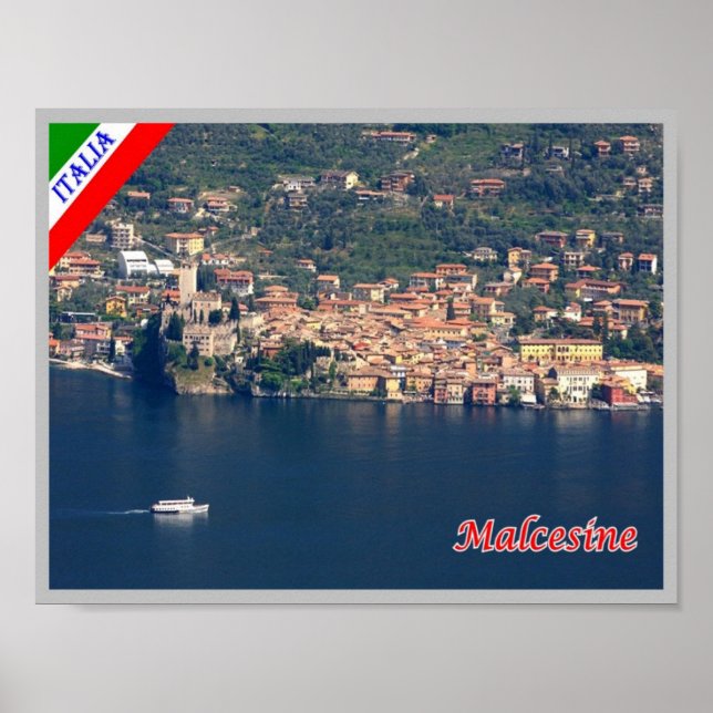 Affiche Italie - Lac de Garde - Malcesine - (Devant)