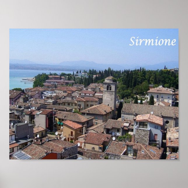 Affiche Italie - Lac de Garde - Sirmione - (Devant)
