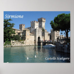 Affiche Italie - Lac de Garde - Sirmione - Castello Scalig