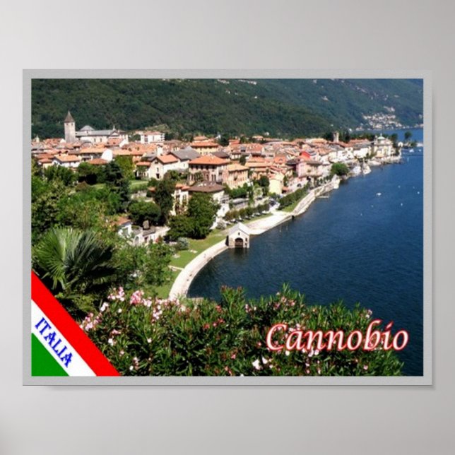 Affiche Italie - Lac Majeur - Cannobio - (Devant)