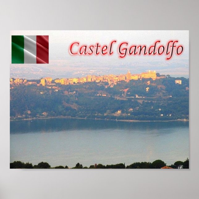 Affiche Italie - Latium - Castel Gandolfo - (Devant)