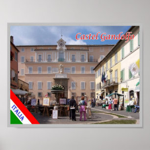 Affiche Italie - Latium - Castel Gandolfo - Palais ponal -
