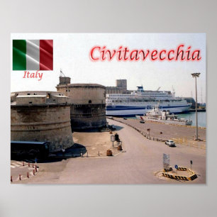 Affiche Italie - Latium - Civitavecchia -