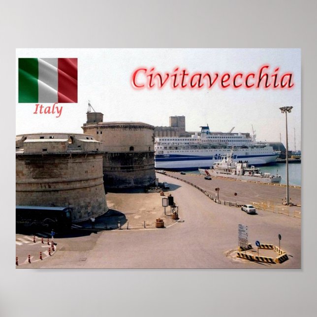 Affiche Italie - Latium - Civitavecchia - (Devant)