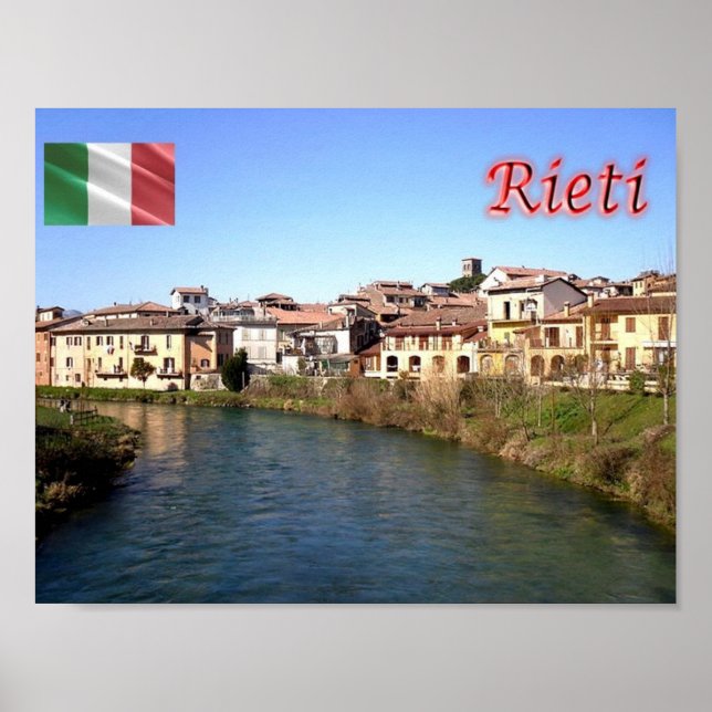 Affiche Italie - Latium - Rieti - Velino River - (Devant)