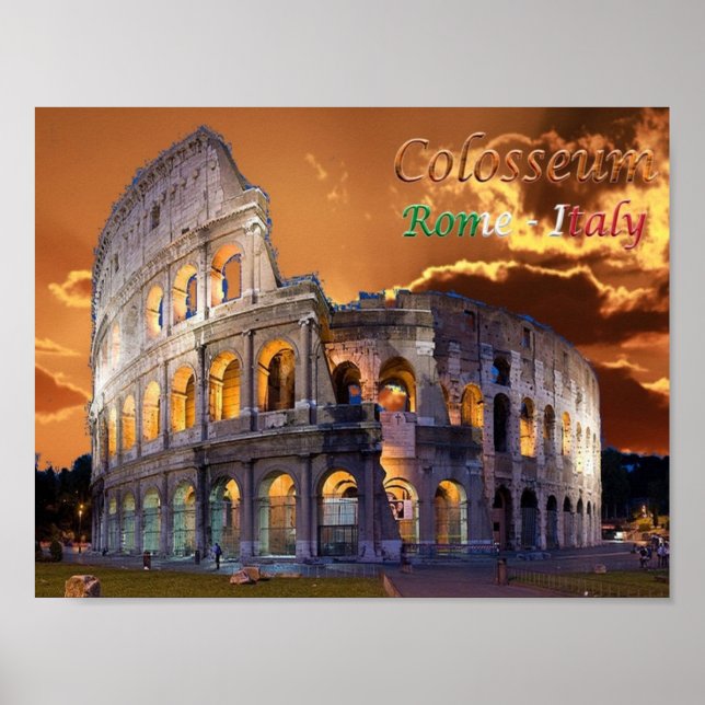 Affiche Italie - Latium - Rome - (Devant)