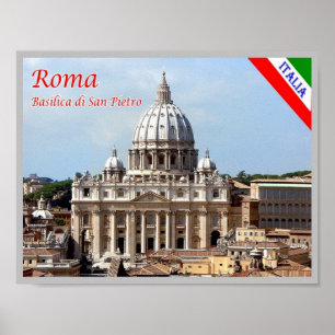 Affiche Italie - Latium - Rome - Basilique Saint-Pierre -