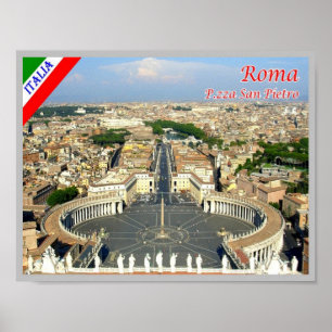 Affiche Italie - Latium - Rome - Carré Saint-Pierre -