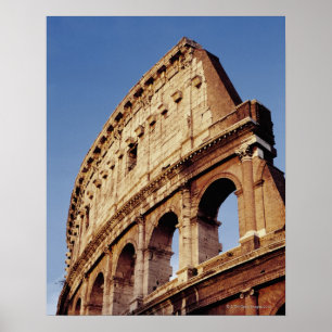 Affiche Italie, Latium, Rome, Le Colisée au coucher du sol