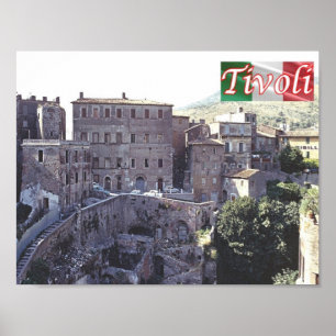 Affiche Italie - Latium - Tivoli - Vieille Ville -