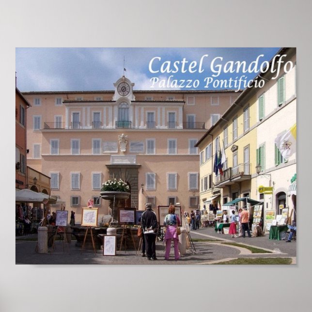 Affiche Italie - Lazio - Castel Gandolfo - Papal - (Devant)