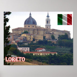 Affiche Italie - Les Marches - Loreto -