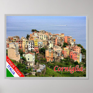 Affiche Italie - Ligurie - Cinque Terre - Corniglia