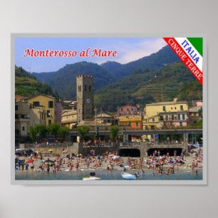 Affiche Italie - Ligurie - Cinque Terre - Monterosso -