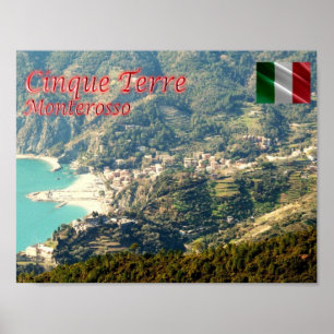 Affiche Italie - Ligurie - Cinque Terre - Monterosso -