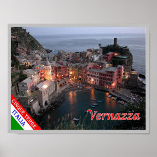 Affiche Italie - Ligurie - Cinque Terre - Vernazza -