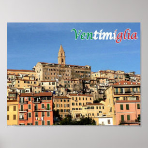 Affiche Italie - Ligurie - Vintimille -