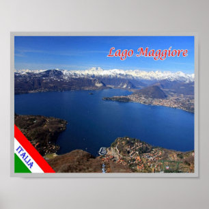 Affiche Italie - Lombardie - Lac Majeur -