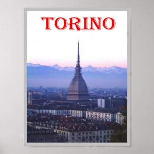 Affiche Italie - Piémont - Torino - La Mole Antonelliana -