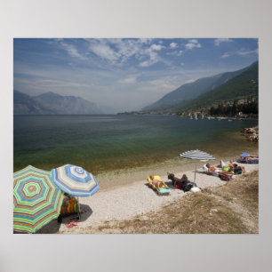 Affiche Italie, province de Vérone, Brenzone. Lac de Garde
