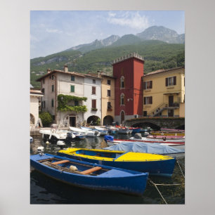 Affiche Italie, province de Vérone, Malcesine. Cassone vie