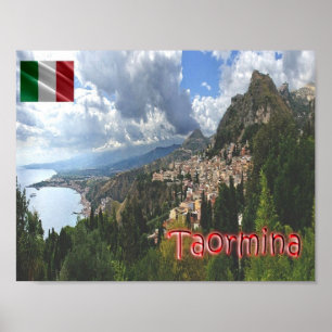 Affiche Italie - Sicile - Taormina -