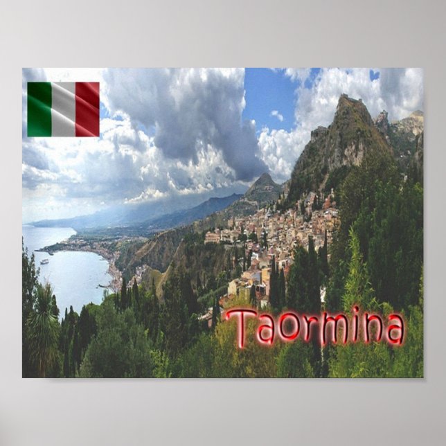 Affiche Italie - Sicile - Taormina - (Devant)