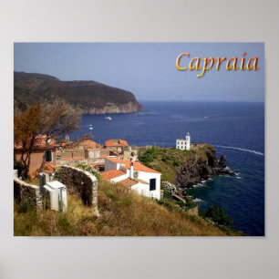 Affiche Italie - Toscane - Capraia -
