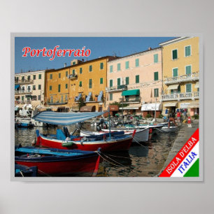 Affiche Italie - Toscane - Isola d'Elba - Portoferraio -