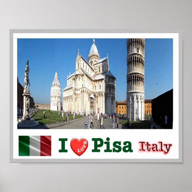 Affiche Italie - Toscane - Pise - Duomo Carré - (Devant)
