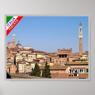 Affiche Italie - Toscane - Sienne -